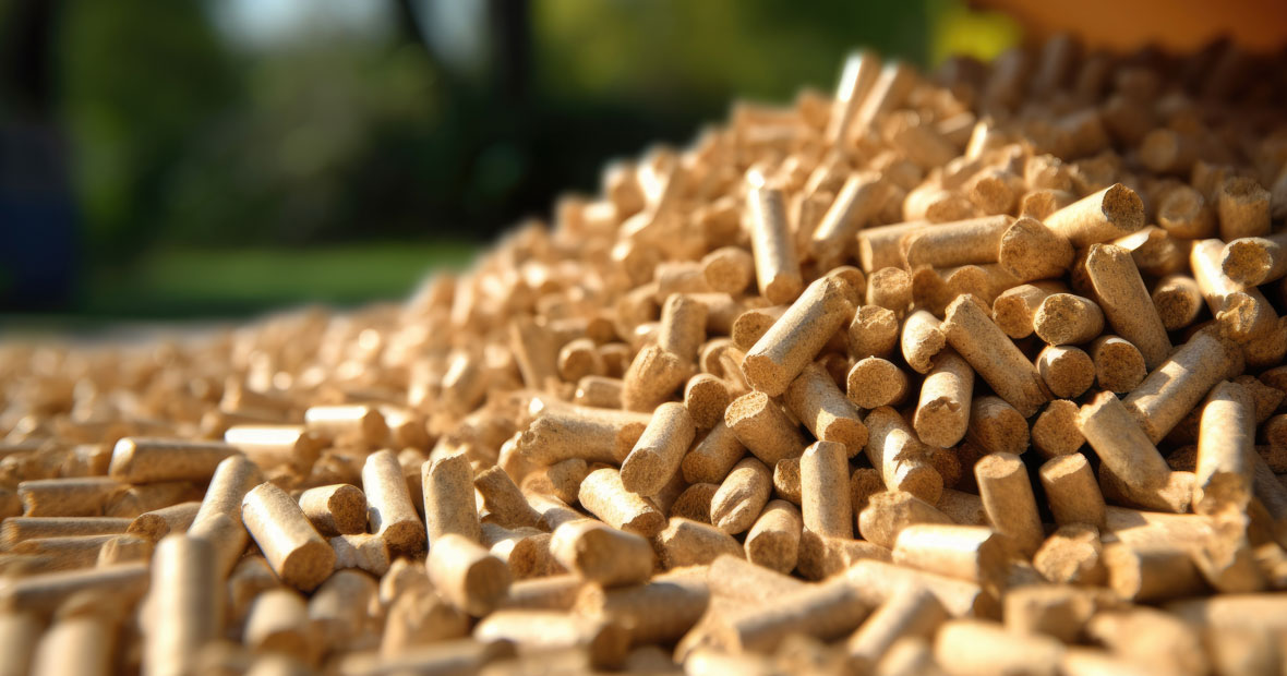 Les buches de bois compressé