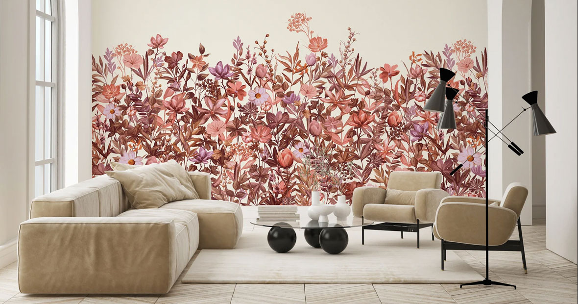 papiers peints à fleurs