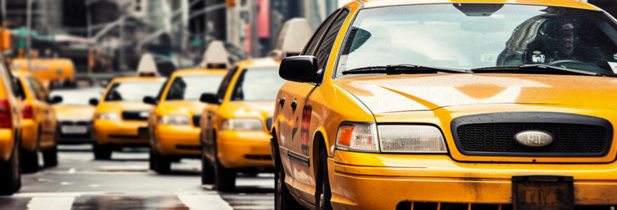 services de transport en taxi