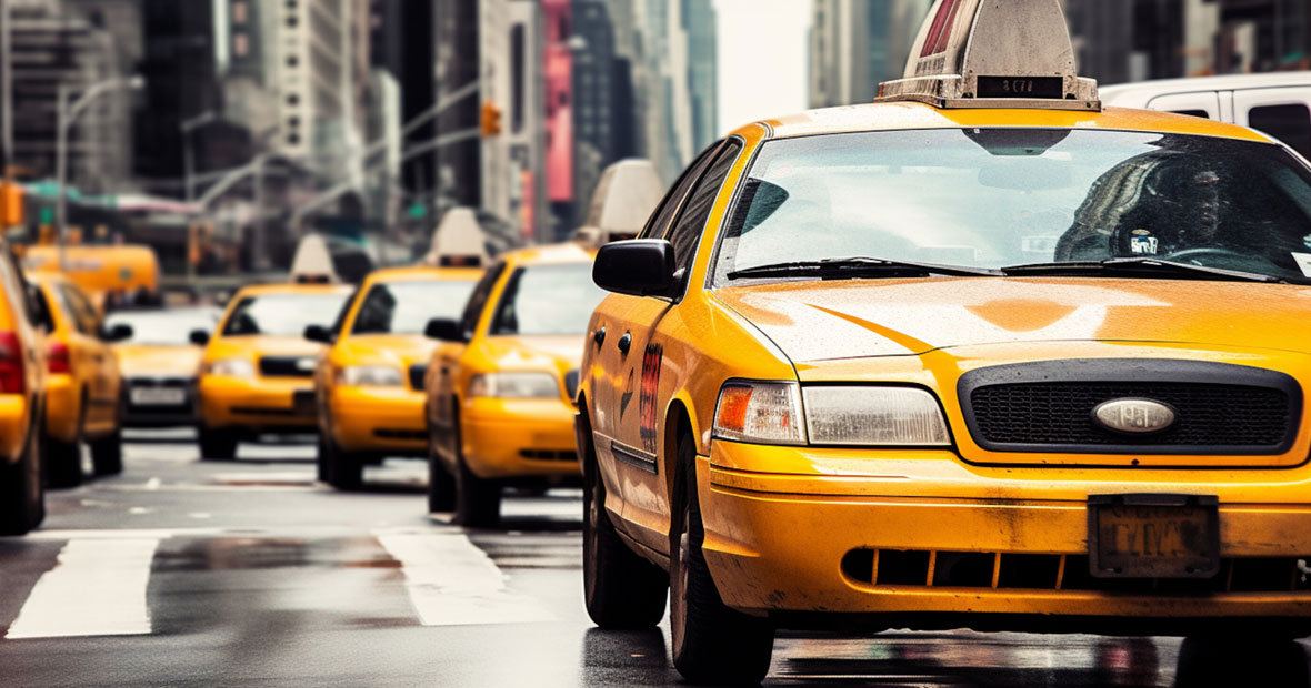 services de transport en taxi